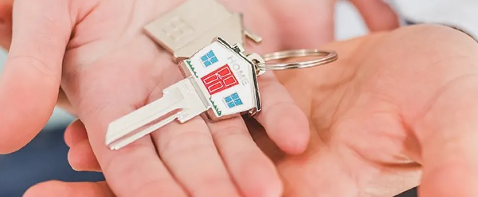 Keychain in hands