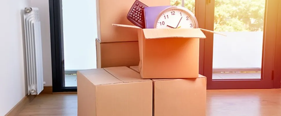 Packed boxes